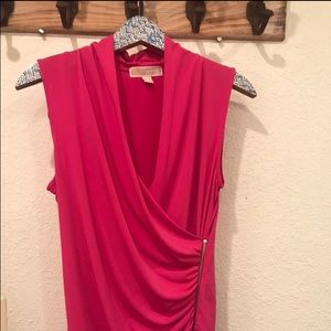 Micheal Kors Sleeveless Top w/ Zipper Detail